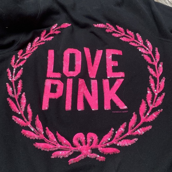 Victoria's Secret Pink Crest Sequin Bling Set XS - Picture 7 of 11